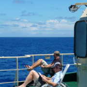 C_Cotterill@ECORD_IODP_Sun loungers come out...