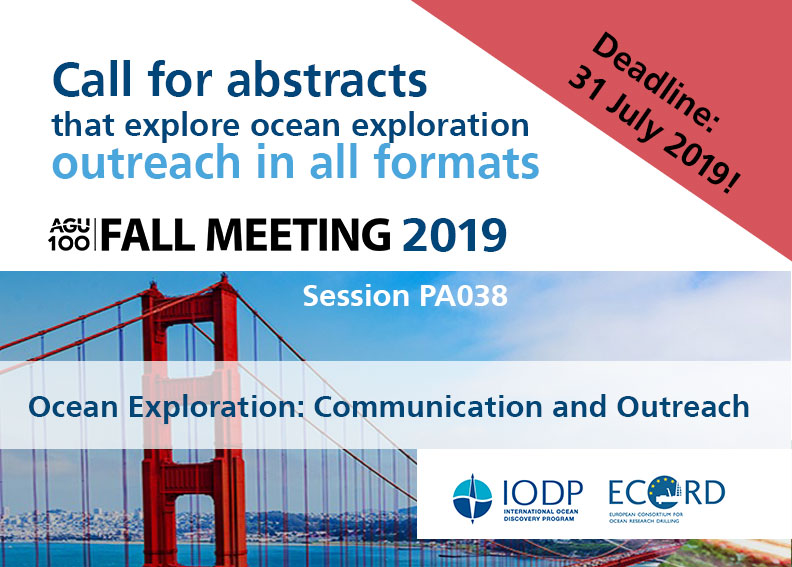 Call for abstracts: outreach in all formats, AGU 2019