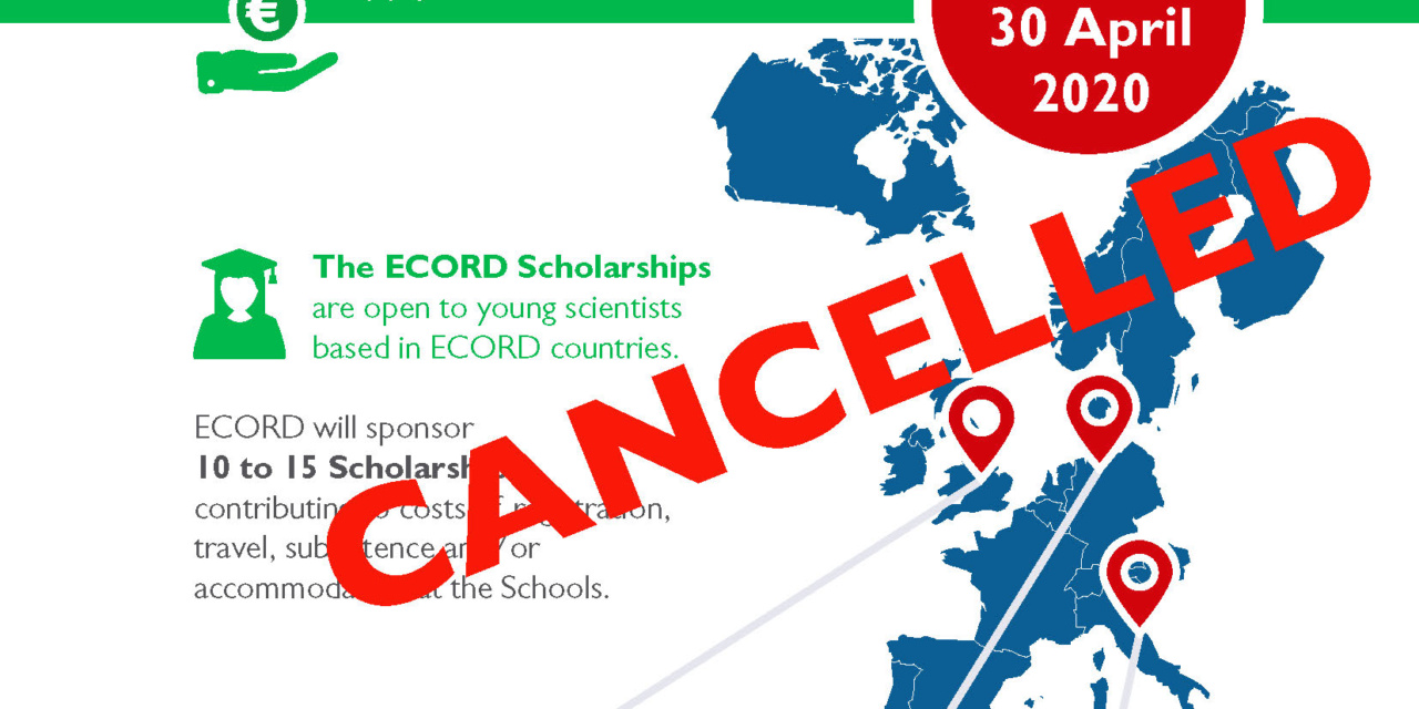 ECORD Summer Schools and Scholarships 2020