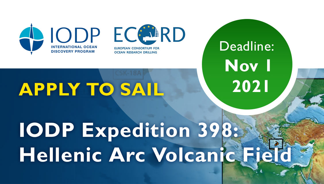 CALL FOR APPLICATIONS IODP Expedition 398: Hellenic Arc Volcanic Field