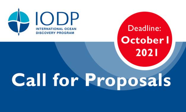 Next IODP proposal deadline: October 1, 2021