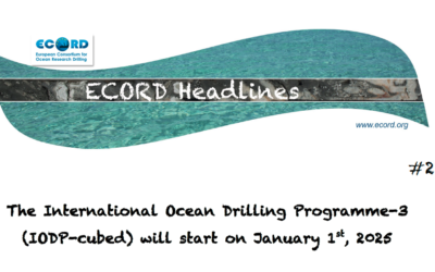 The International Ocean Drilling Programme-3 (IODP-cubed) will start on January 1st, 2025
