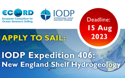 Apply to sail: IODP Expedition 406: New England Shelf Hydrogeology