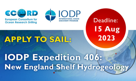 Apply to sail: IODP Expedition 406: New England Shelf Hydrogeology