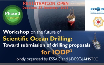 Registration Open: Workshop on the future of Scientific Ocean Drilling -Phase II