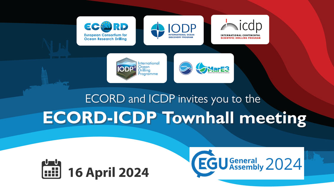 ECORD at the EGU 2024 and ECORD-ICDP Townhall meeting 2024