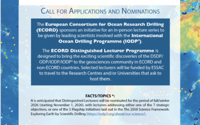 Call for Applications – ECORD Distinguished Lecturer Programme 2026